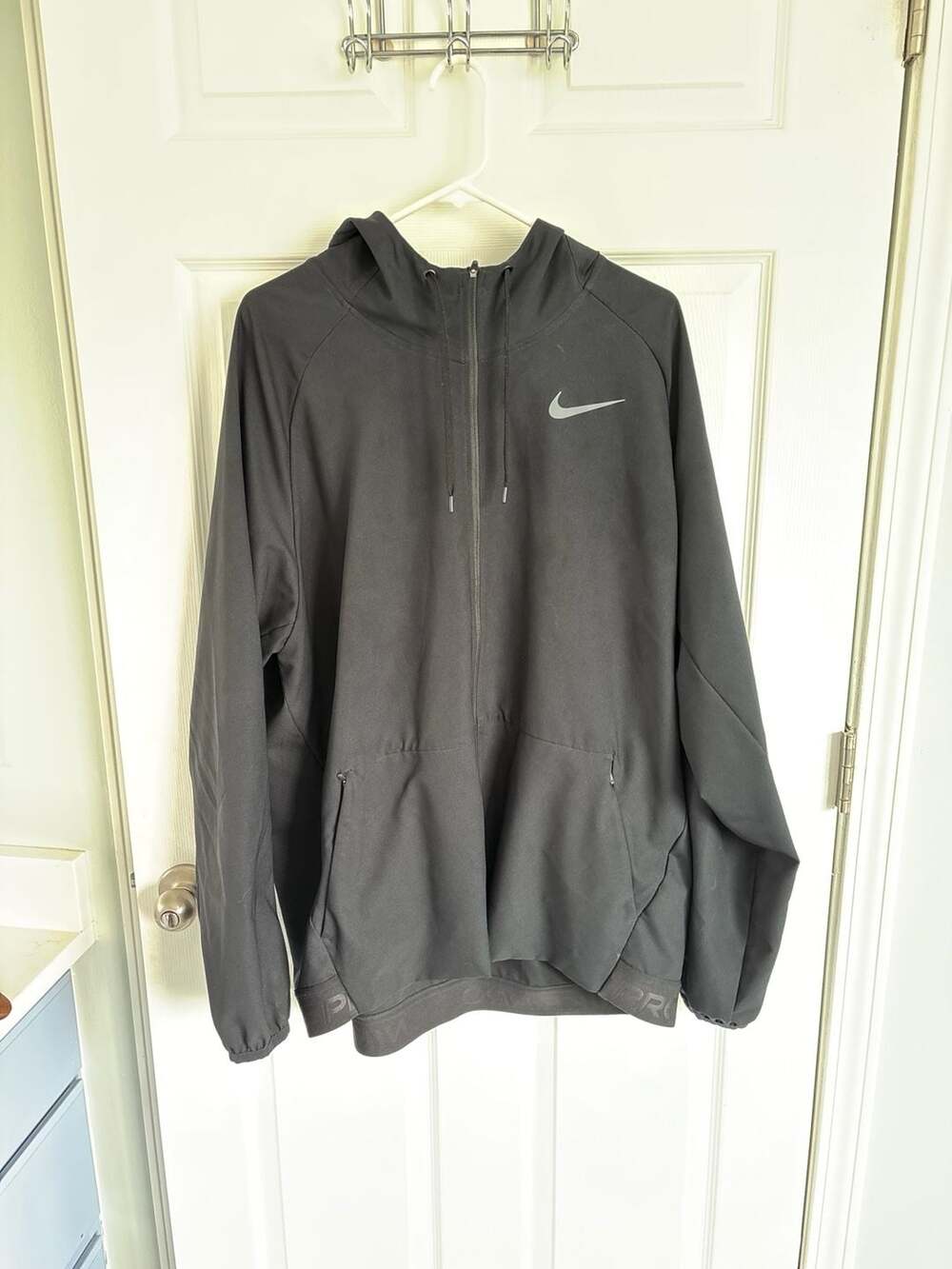 Nike Pro Dri-FIT Full-Zip Training Hoodie Jacket Black Size XXL
